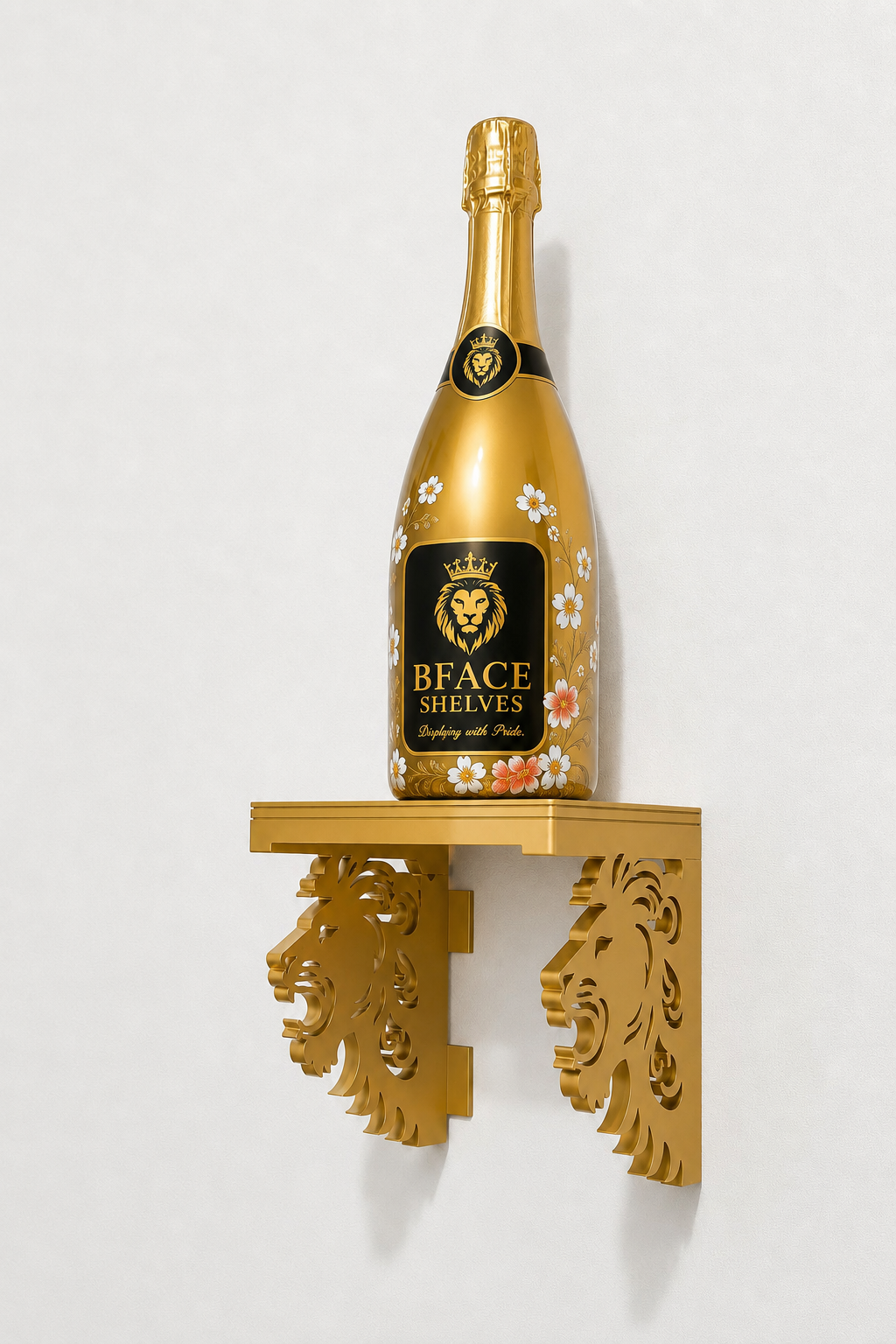 Royal Lion Wine Display Shelf by BFACE SHELVES